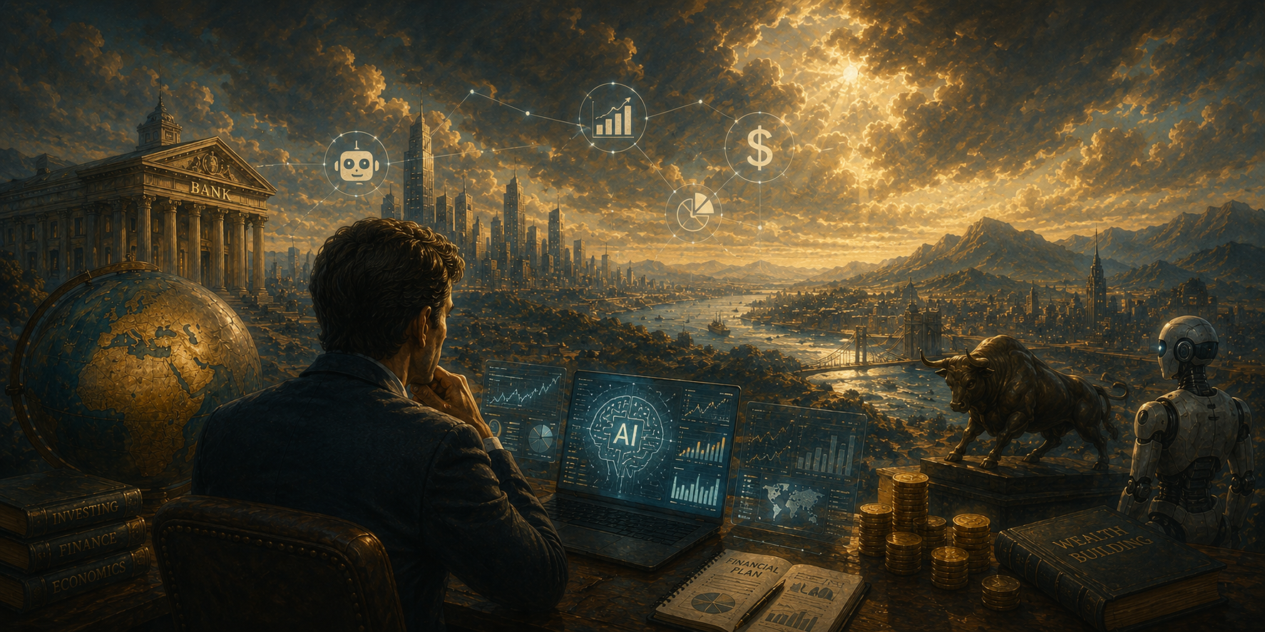 AI finance and investing cover image